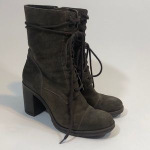 Enrico Fantini cap toe brown suede boots size 39 9